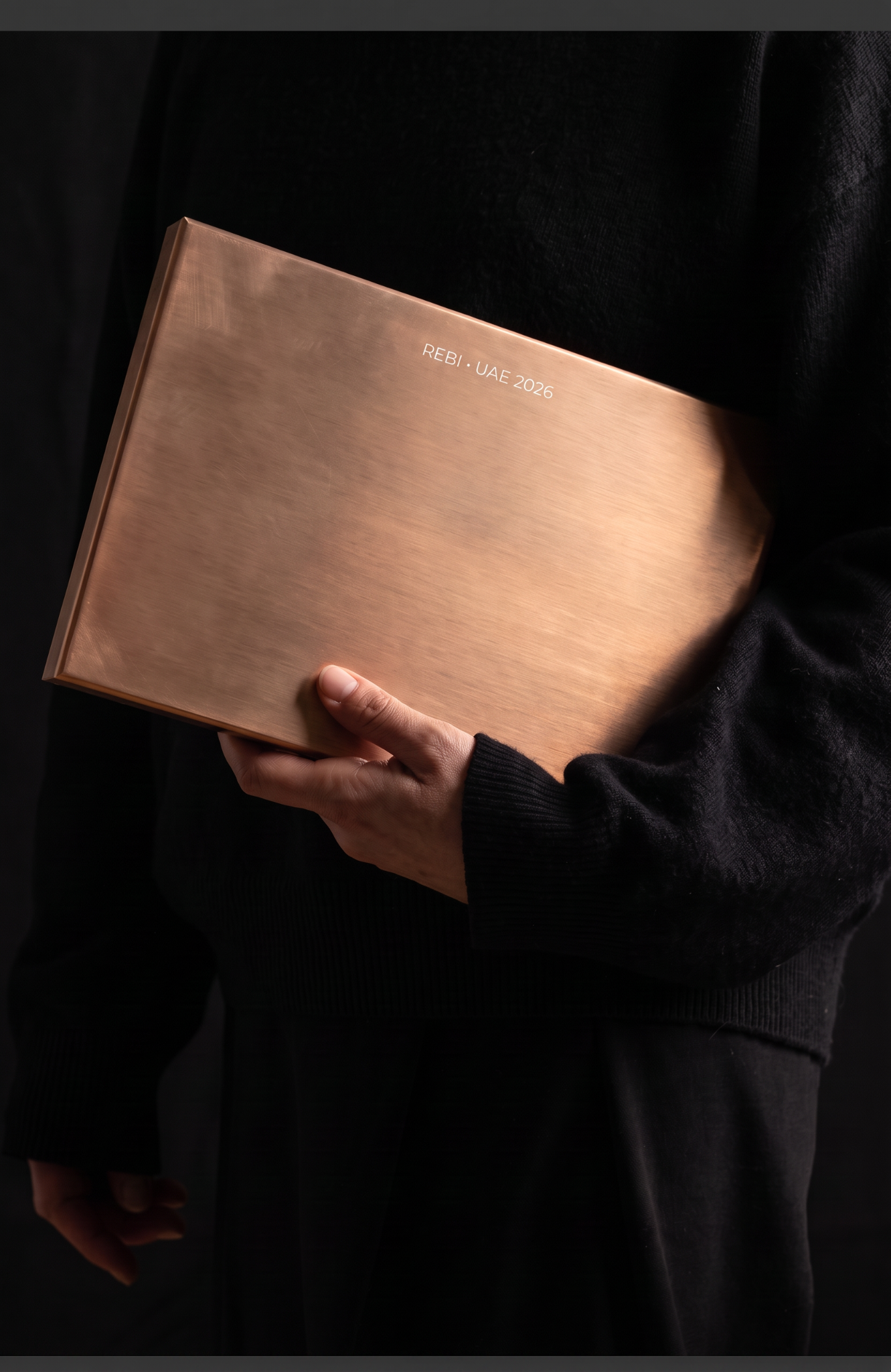 REBI UAE 2026 bronze presentation box